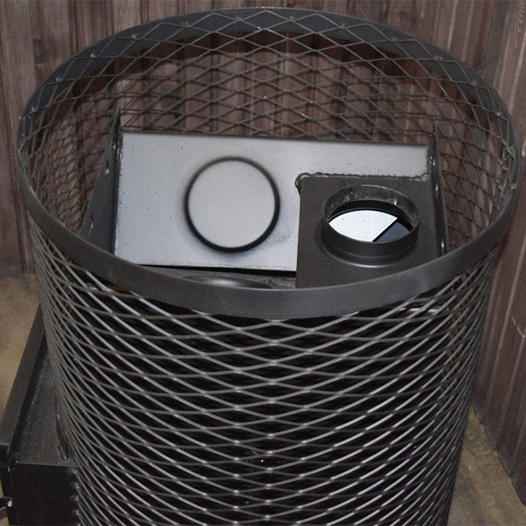 Pirts krāsns Skamet SY-120-GL ar apaļu režģa korpusu (16-25 m³) - Image 5